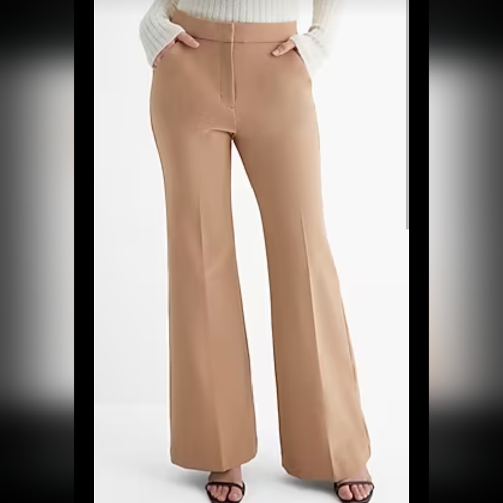 Express High Rise Editor Flare Trouser